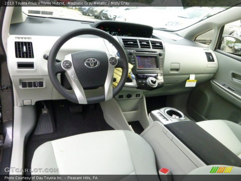  2013 Prius v Three Hybrid Misty Gray Interior