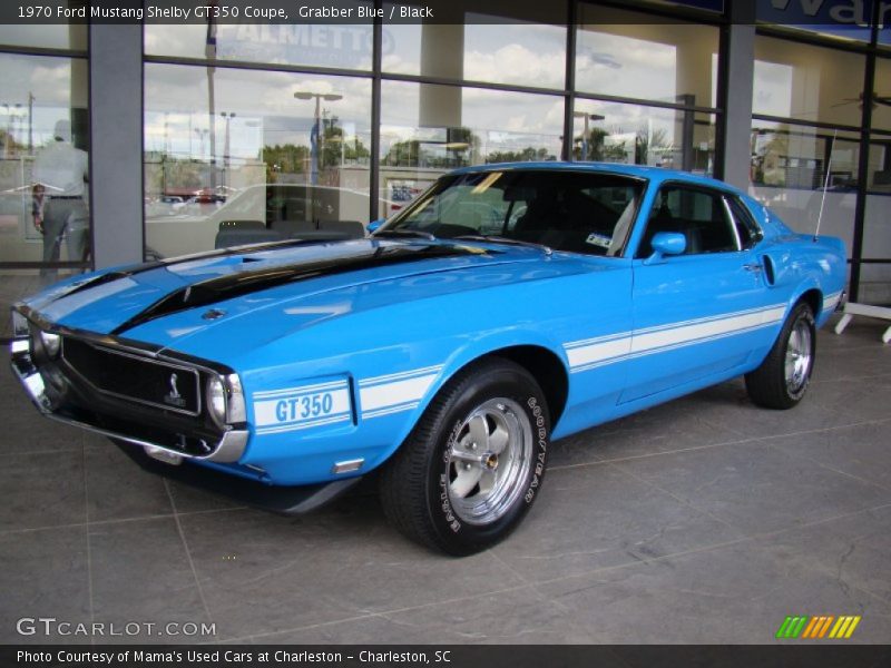 Grabber Blue / Black 1970 Ford Mustang Shelby GT350 Coupe