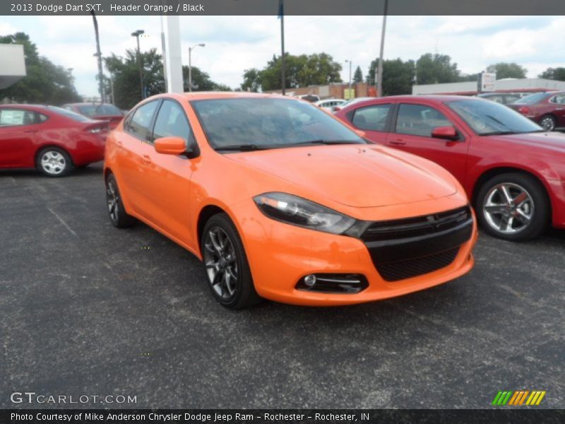 Header Orange / Black 2013 Dodge Dart SXT