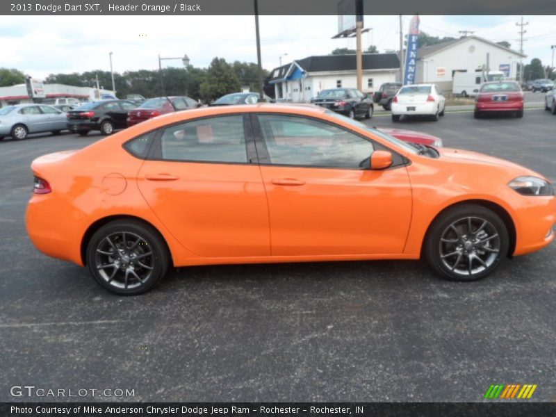 Header Orange / Black 2013 Dodge Dart SXT