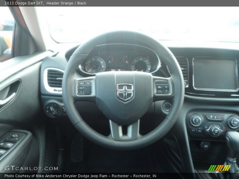 Header Orange / Black 2013 Dodge Dart SXT