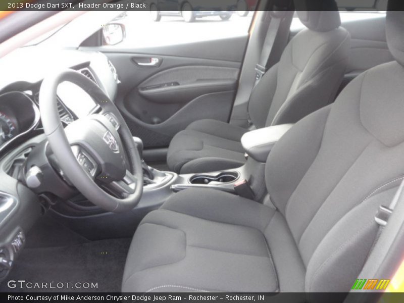 Header Orange / Black 2013 Dodge Dart SXT