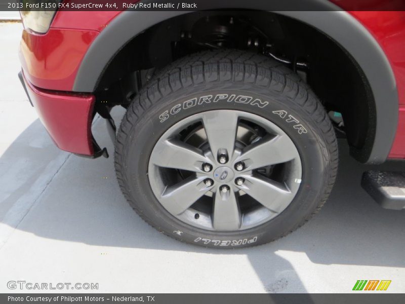 Ruby Red Metallic / Black 2013 Ford F150 FX4 SuperCrew 4x4