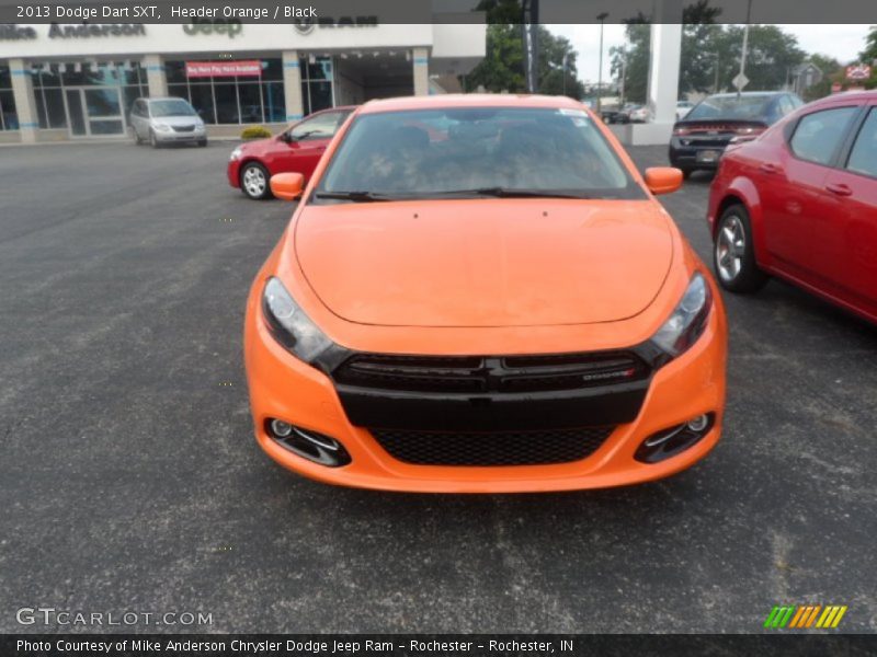 Header Orange / Black 2013 Dodge Dart SXT