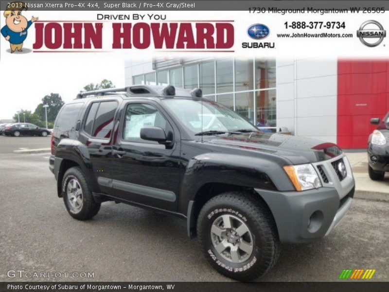 Super Black / Pro-4X Gray/Steel 2013 Nissan Xterra Pro-4X 4x4