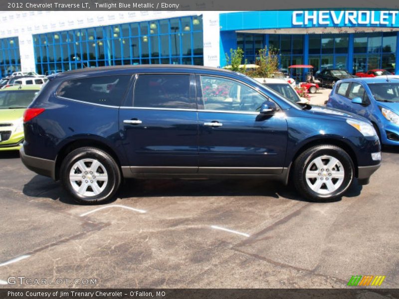 Twilight Blue Metallic / Ebony 2012 Chevrolet Traverse LT