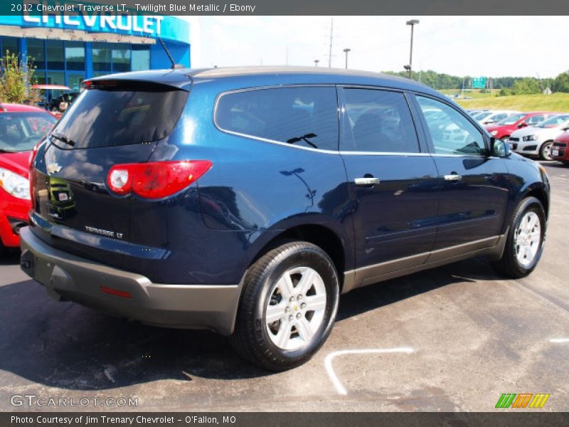 Twilight Blue Metallic / Ebony 2012 Chevrolet Traverse LT