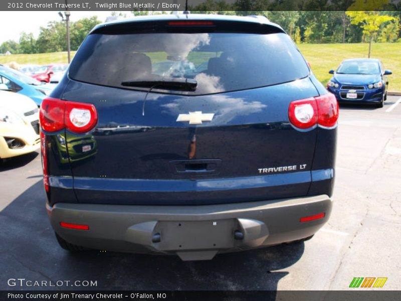 Twilight Blue Metallic / Ebony 2012 Chevrolet Traverse LT