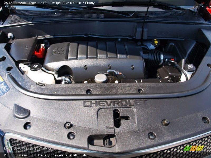 Twilight Blue Metallic / Ebony 2012 Chevrolet Traverse LT