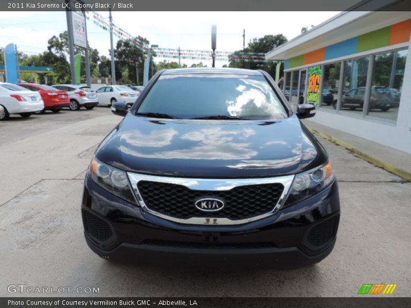 Ebony Black / Black 2011 Kia Sorento LX