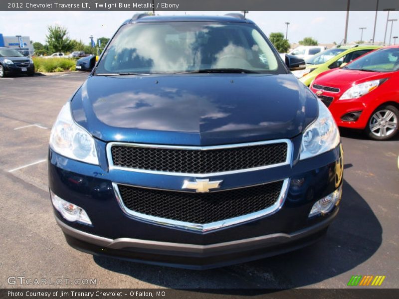 Twilight Blue Metallic / Ebony 2012 Chevrolet Traverse LT