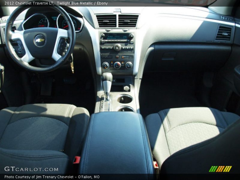 Twilight Blue Metallic / Ebony 2012 Chevrolet Traverse LT