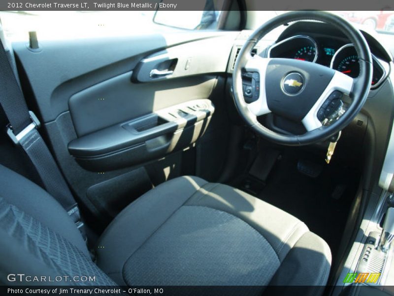 Twilight Blue Metallic / Ebony 2012 Chevrolet Traverse LT
