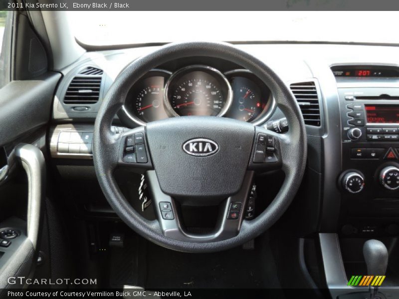 Ebony Black / Black 2011 Kia Sorento LX