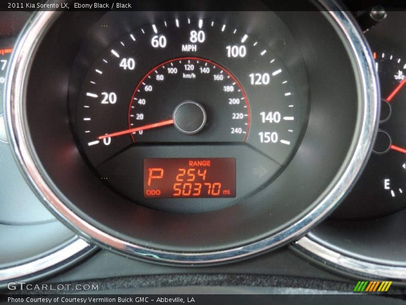 Ebony Black / Black 2011 Kia Sorento LX