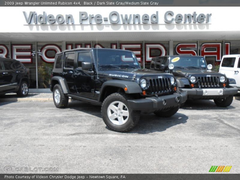 Black / Dark Slate Gray/Medium Slate Gray 2009 Jeep Wrangler Unlimited Rubicon 4x4