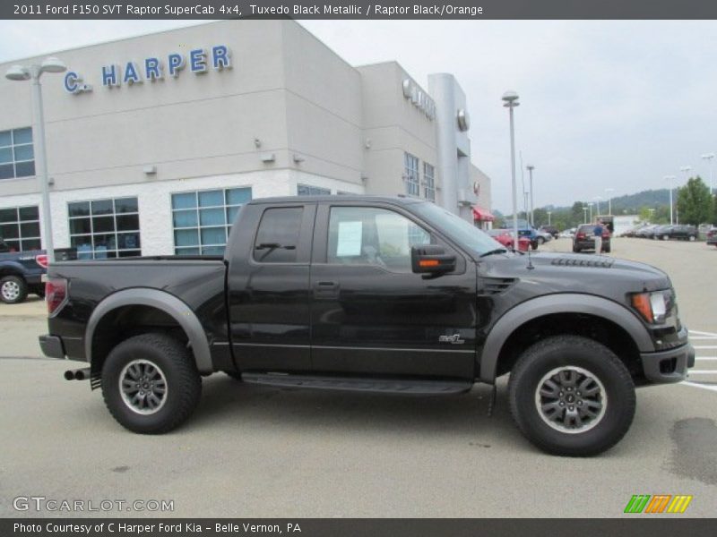 Tuxedo Black Metallic / Raptor Black/Orange 2011 Ford F150 SVT Raptor SuperCab 4x4