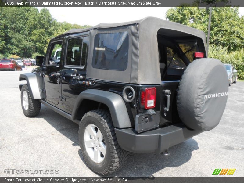 Black / Dark Slate Gray/Medium Slate Gray 2009 Jeep Wrangler Unlimited Rubicon 4x4