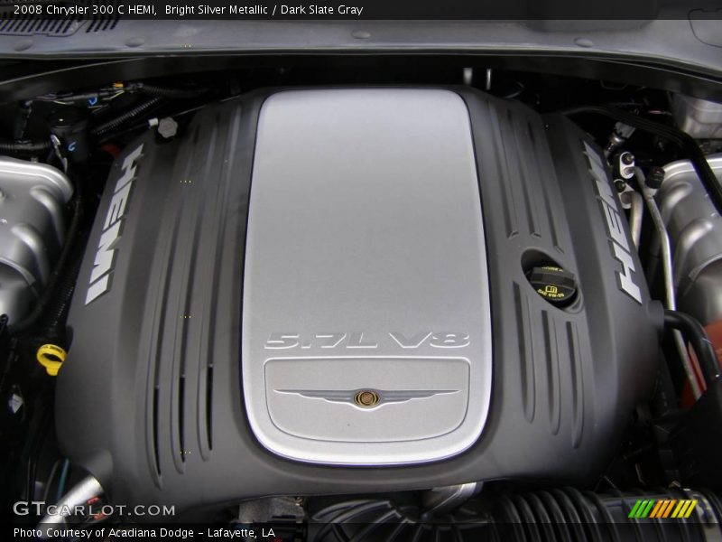 Bright Silver Metallic / Dark Slate Gray 2008 Chrysler 300 C HEMI