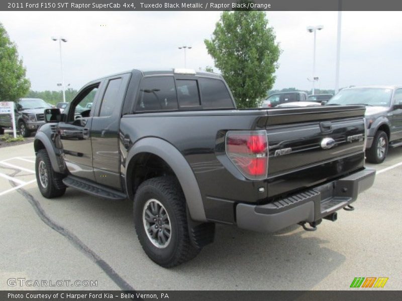 Tuxedo Black Metallic / Raptor Black/Orange 2011 Ford F150 SVT Raptor SuperCab 4x4