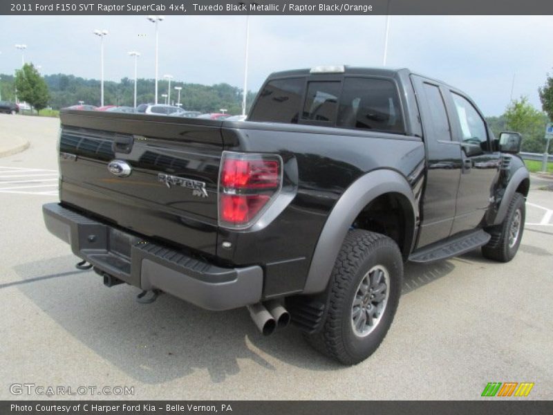 Tuxedo Black Metallic / Raptor Black/Orange 2011 Ford F150 SVT Raptor SuperCab 4x4