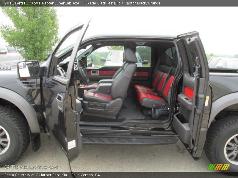  2011 F150 SVT Raptor SuperCab 4x4 Raptor Black/Orange Interior