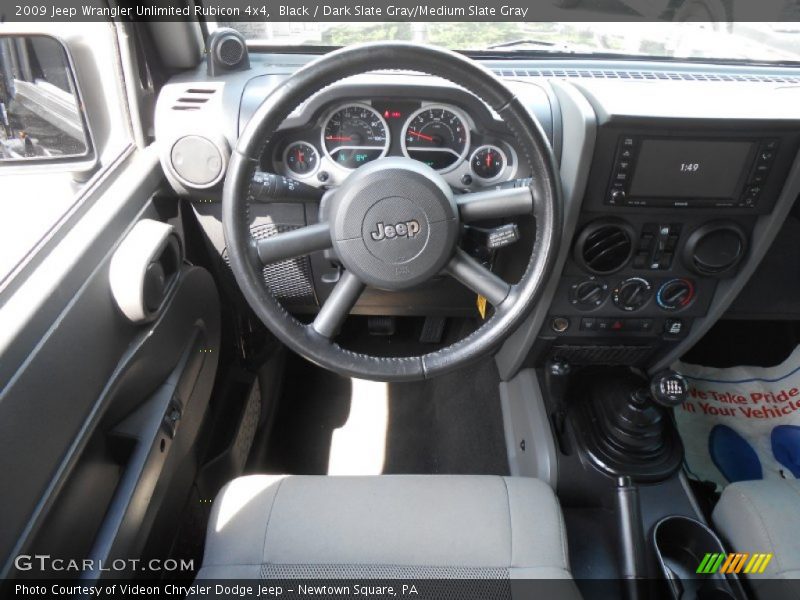 Black / Dark Slate Gray/Medium Slate Gray 2009 Jeep Wrangler Unlimited Rubicon 4x4