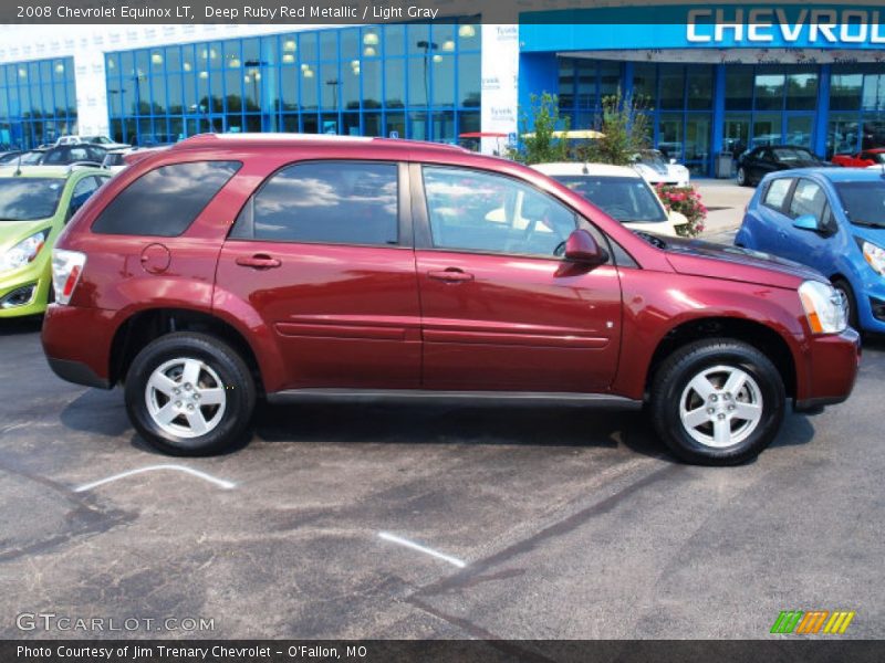 Deep Ruby Red Metallic / Light Gray 2008 Chevrolet Equinox LT