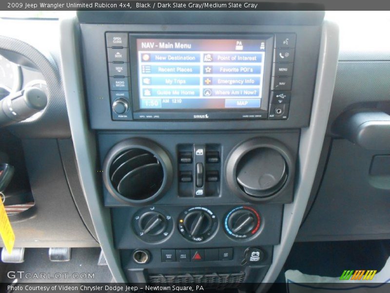 Black / Dark Slate Gray/Medium Slate Gray 2009 Jeep Wrangler Unlimited Rubicon 4x4