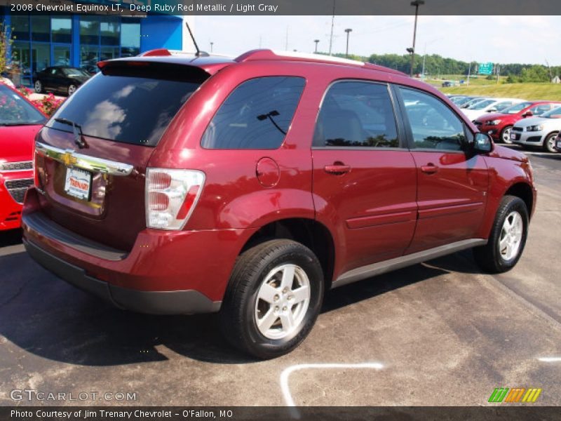Deep Ruby Red Metallic / Light Gray 2008 Chevrolet Equinox LT