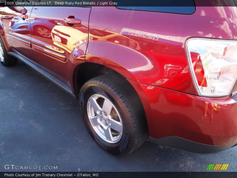 Deep Ruby Red Metallic / Light Gray 2008 Chevrolet Equinox LT