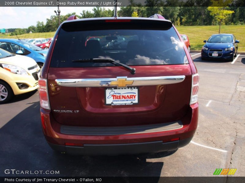 Deep Ruby Red Metallic / Light Gray 2008 Chevrolet Equinox LT