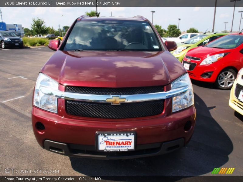 Deep Ruby Red Metallic / Light Gray 2008 Chevrolet Equinox LT