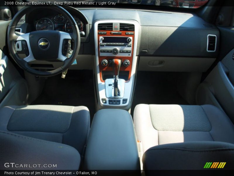 Deep Ruby Red Metallic / Light Gray 2008 Chevrolet Equinox LT