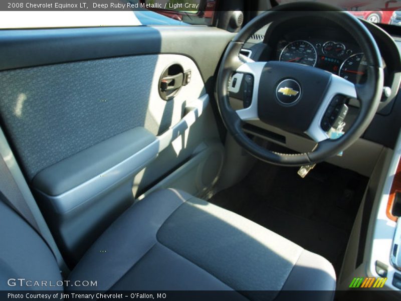Deep Ruby Red Metallic / Light Gray 2008 Chevrolet Equinox LT