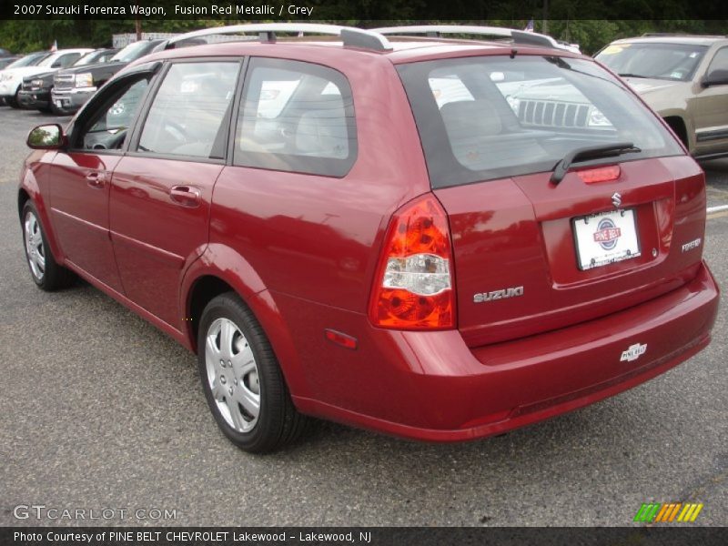 Fusion Red Metallic / Grey 2007 Suzuki Forenza Wagon