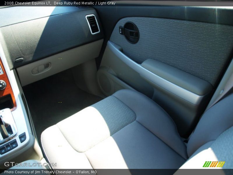 Deep Ruby Red Metallic / Light Gray 2008 Chevrolet Equinox LT