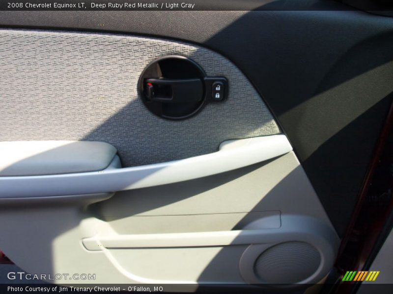 Deep Ruby Red Metallic / Light Gray 2008 Chevrolet Equinox LT