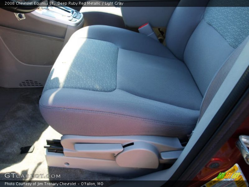 Deep Ruby Red Metallic / Light Gray 2008 Chevrolet Equinox LT