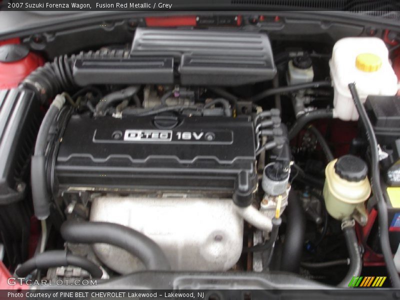 Fusion Red Metallic / Grey 2007 Suzuki Forenza Wagon