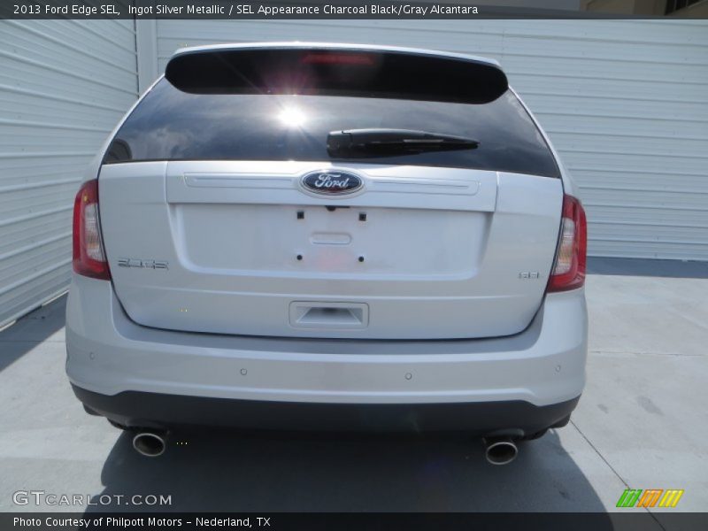 Ingot Silver Metallic / SEL Appearance Charcoal Black/Gray Alcantara 2013 Ford Edge SEL