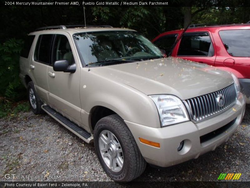 Pueblo Gold Metallic / Medium Dark Parchment 2004 Mercury Mountaineer Premier AWD