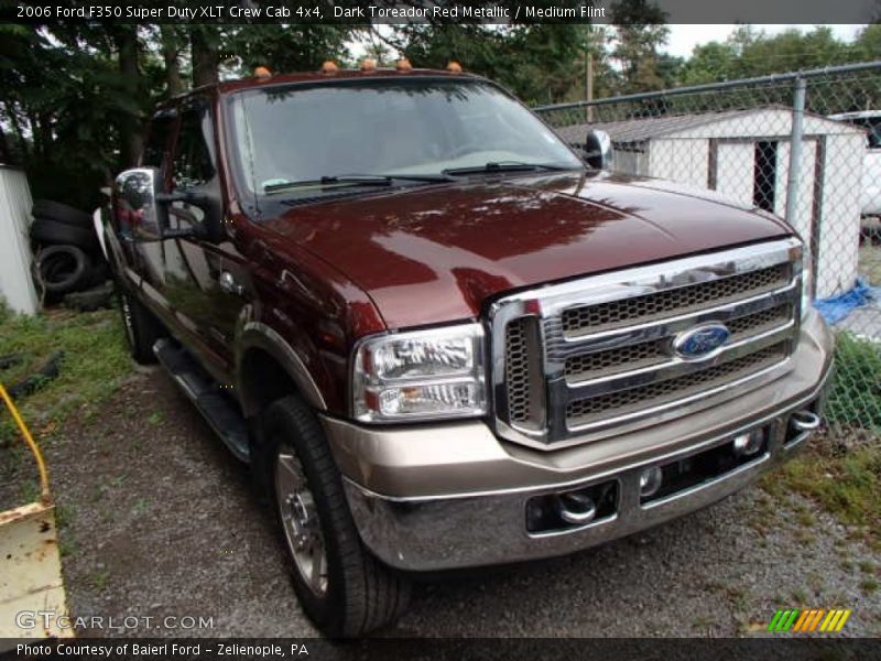 Dark Toreador Red Metallic / Medium Flint 2006 Ford F350 Super Duty XLT Crew Cab 4x4