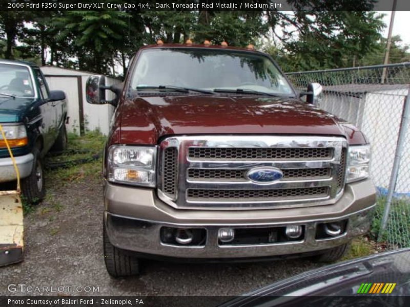 Dark Toreador Red Metallic / Medium Flint 2006 Ford F350 Super Duty XLT Crew Cab 4x4