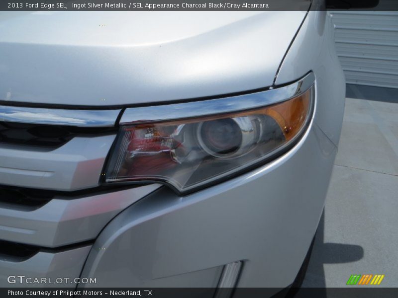 Ingot Silver Metallic / SEL Appearance Charcoal Black/Gray Alcantara 2013 Ford Edge SEL