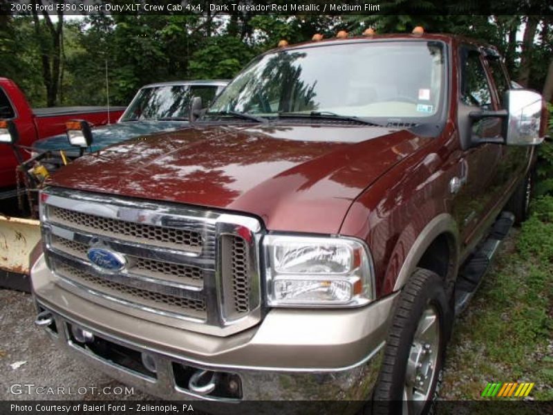 Dark Toreador Red Metallic / Medium Flint 2006 Ford F350 Super Duty XLT Crew Cab 4x4