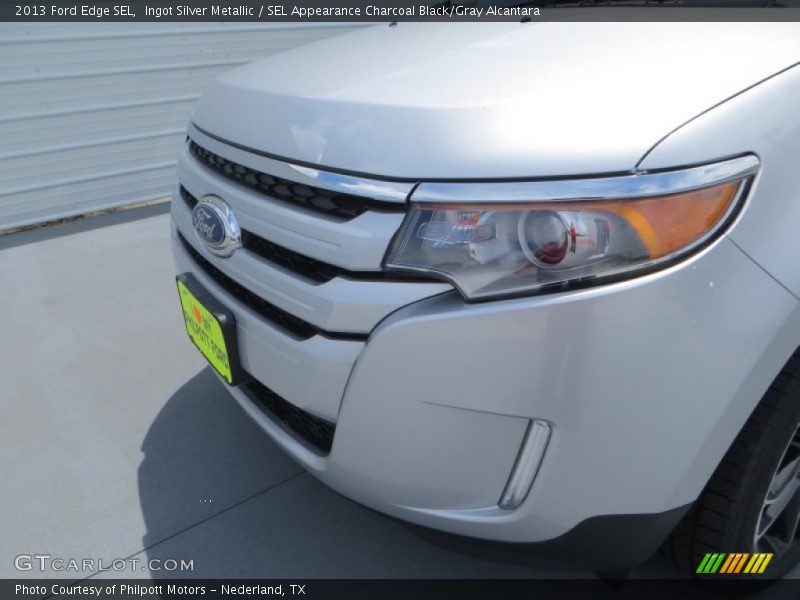 Ingot Silver Metallic / SEL Appearance Charcoal Black/Gray Alcantara 2013 Ford Edge SEL