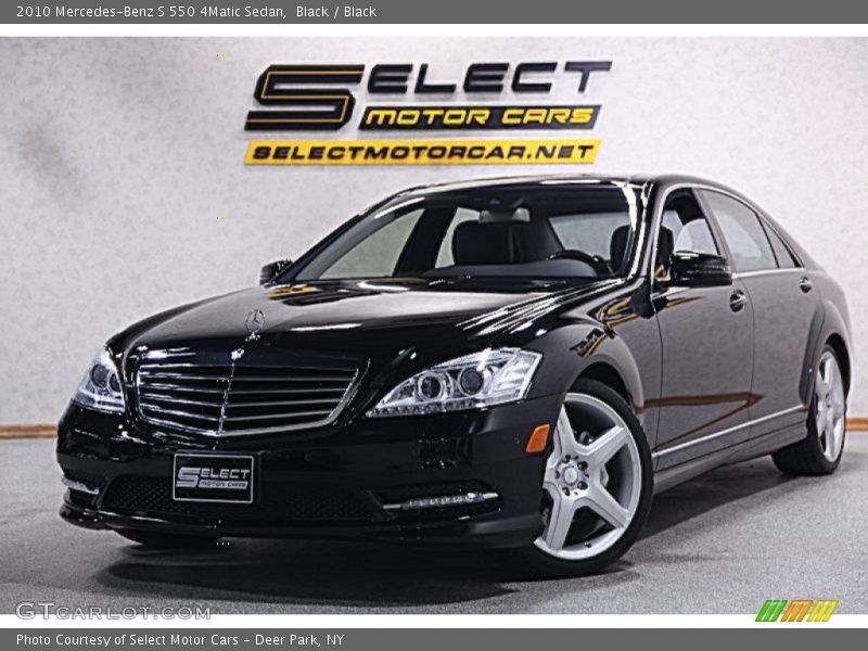 Black / Black 2010 Mercedes-Benz S 550 4Matic Sedan