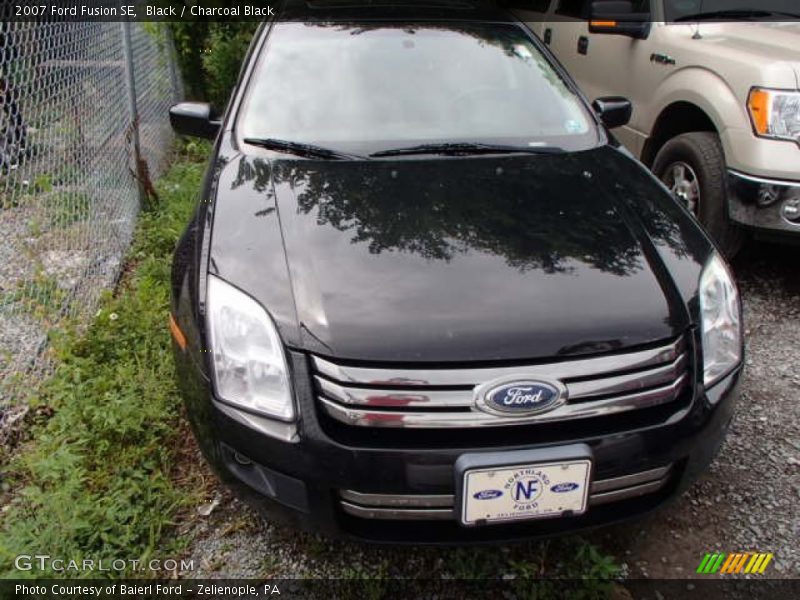 Black / Charcoal Black 2007 Ford Fusion SE