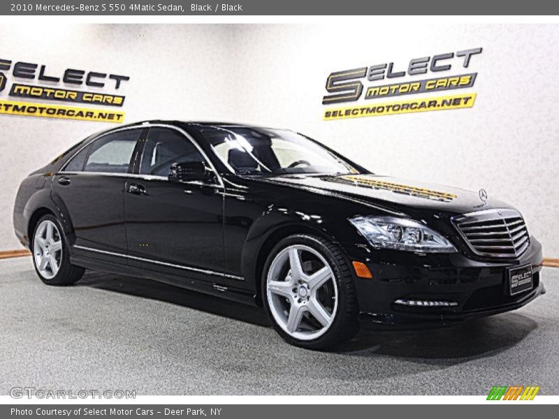 Black / Black 2010 Mercedes-Benz S 550 4Matic Sedan